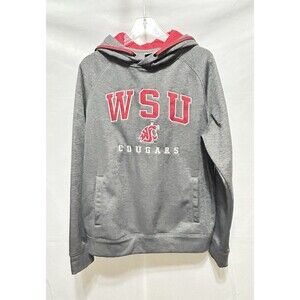 Washington State WSU Cougars Unisex M Hooded Long‎ Sleeve Drawstring Sweatshirt